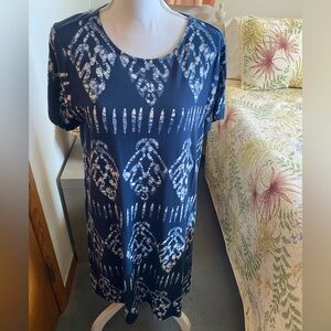 Blue Patterned J.Jill Dress
